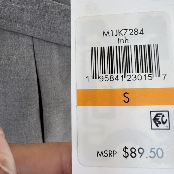 Calvin Klein Adjustable Drawstring Pants SMALL Gray Heathered Stretch NEW - Picture 8 of 9